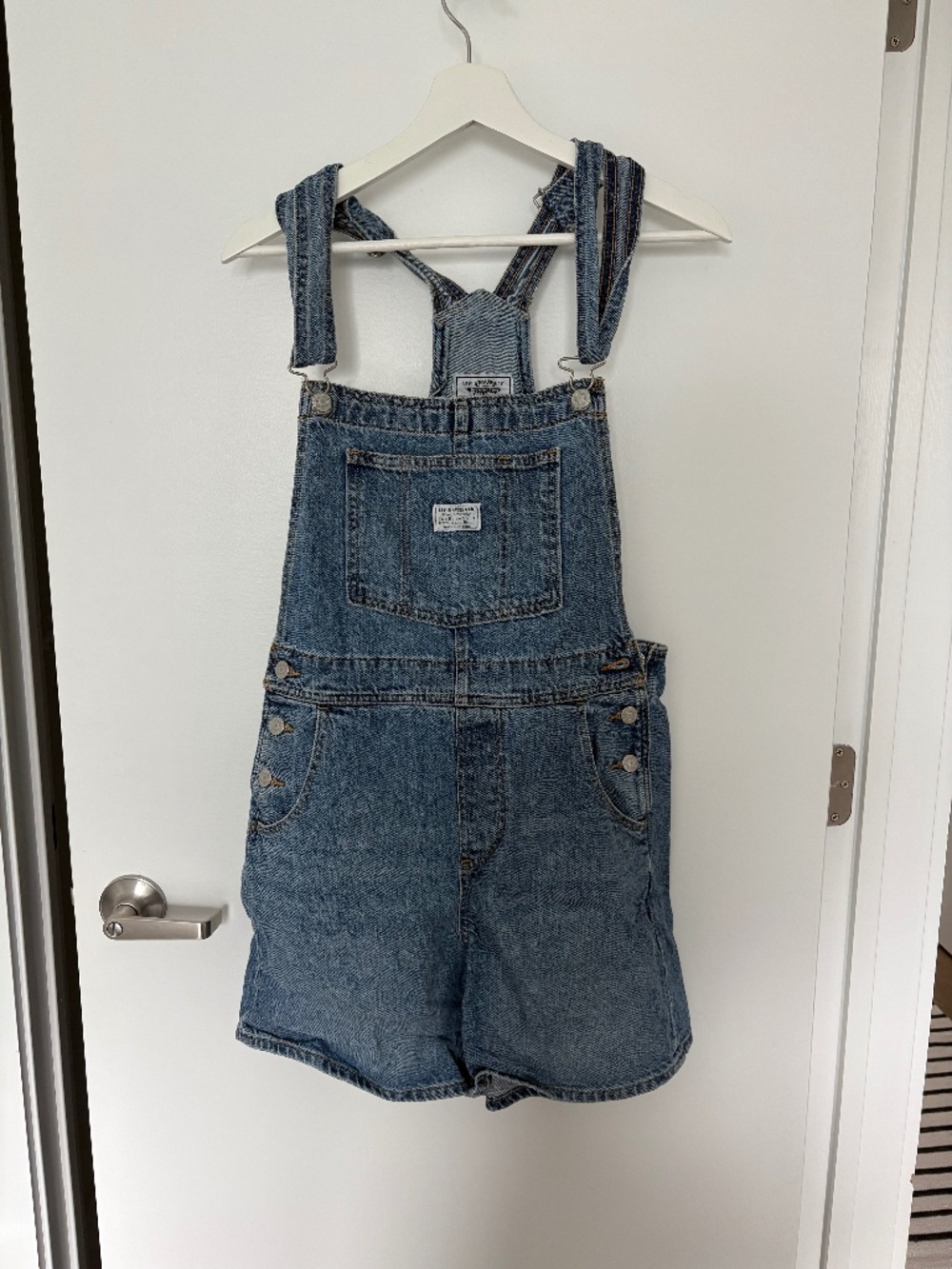 Levi's Women's Vintage Shortalls/Overalls, Indigo Minute (Medium Indigo), Size S